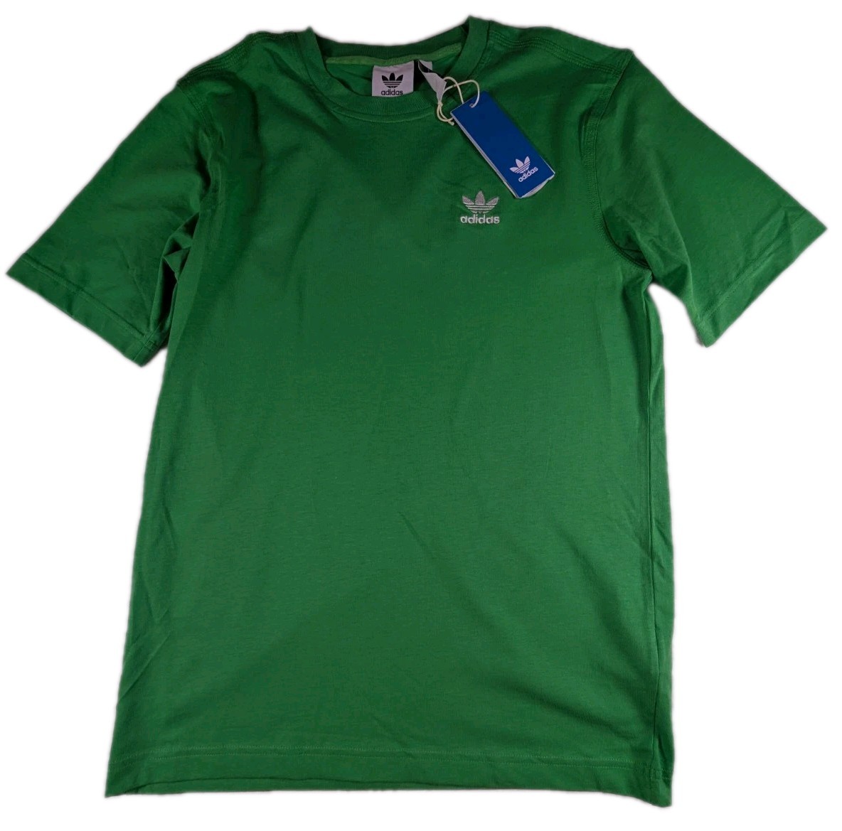 Adidas Trefoil Essentials Mens Size Large T-Shirt  Energy Green 100% Cotton NWT