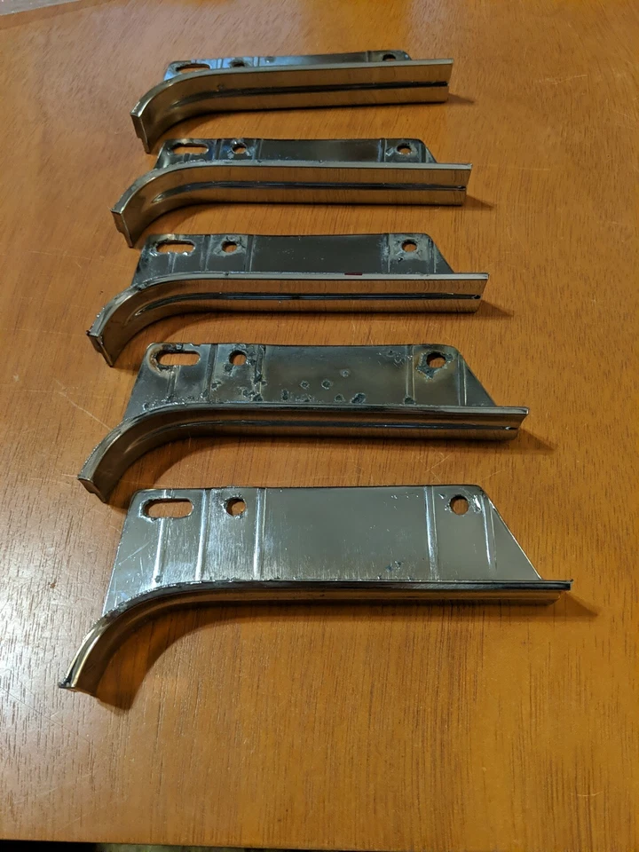 1977 1978 1979 Lincoln Continental Town Car Town Coupe Front Chrome LEFT - Image 3 of 4