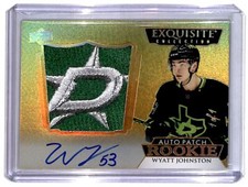 2022-23 The Cup Exquisite Rookie Auto Patch Gold Wyatt Johnston RC 1/1 (SheGue)