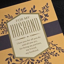 Birthday Card . To Husband . I Love You . Hallmark w/ Limited Tracking