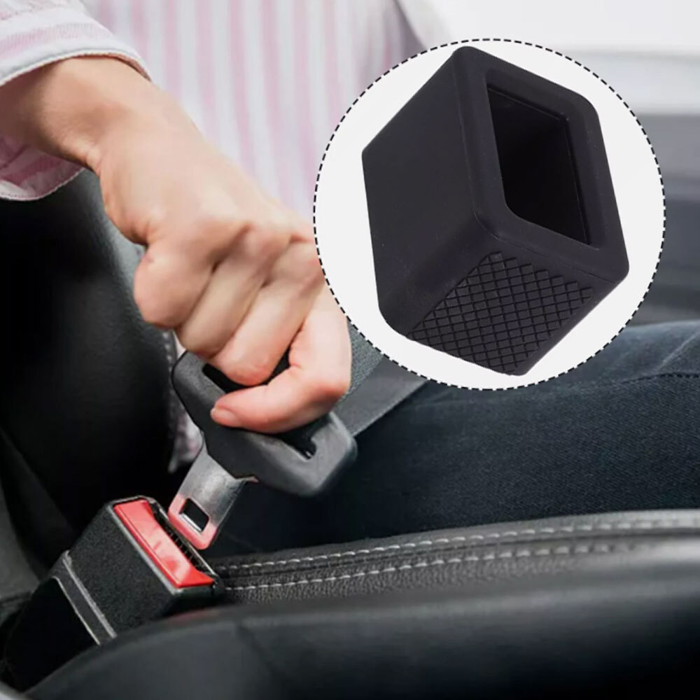 1x Car Seat Belt Buckle Cover Auto Safety Belt Buckle Holder Silicone  Universal
