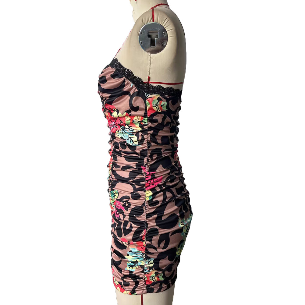 Women Strapless Bandeau Dress Summer Bandeau Floral Ruched Bodycon Mini Dress US | eBay Women Strapless Bandeau Dress Summer Bandeau Floral Ruched Bodycon Mini Dress US | eBay