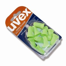 uvex Foam Ear Plugs Mouldable, Disposable, SNR 24 dB Pack of 5 Pairs hi-com