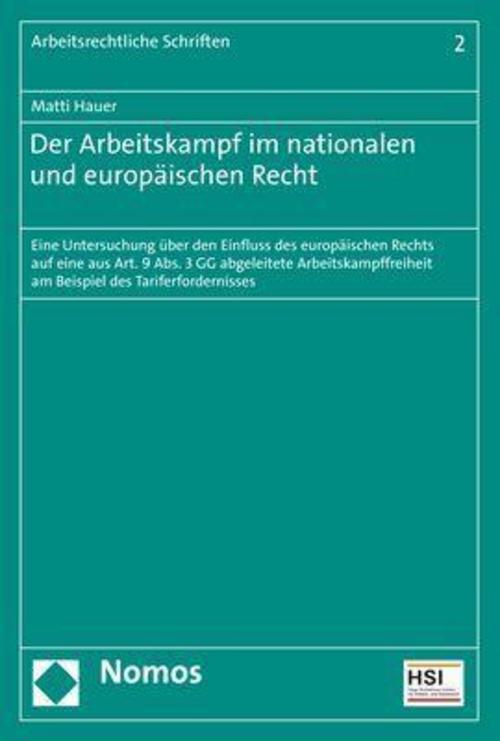 Thumbnail - Der Arbeitskampf Nationalen Und Europäischen Recht Matti Hauer