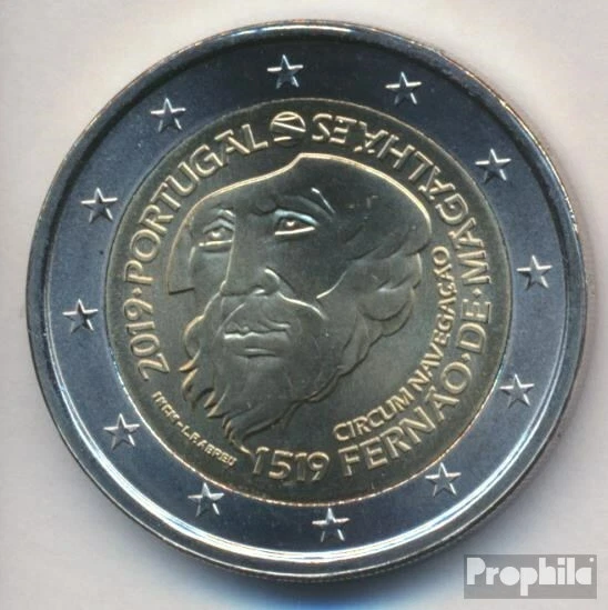 Portugal 2019 Fleur de coin (FDC) édition: 770.000 2019 2 euro Weltumsegelung Ma - Photo 1/1