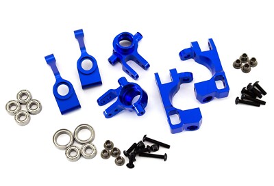 Aluminum Steering Knuckles Blocks Hub Carrier Set for Traxxas Stampede Slash 4x4