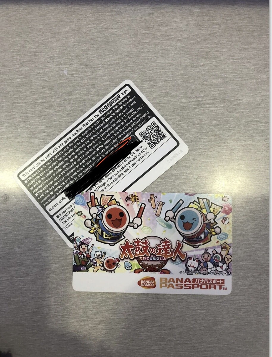Taiko no Tatsujin arcade Card BANAPASSORT Bandi Namco Card A | eBay