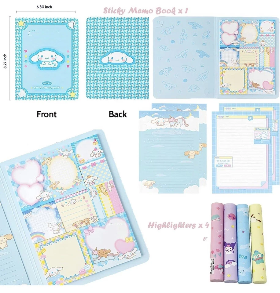 79件装Cinnamoroll卡哇伊文具套装,可爱的学校用品,回到学校。 — 第 3/4 张图片