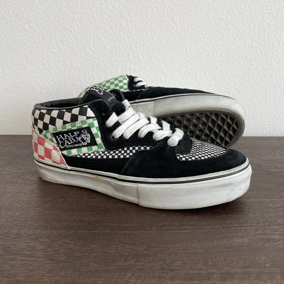 Vans Half Cab Supreme Checkered Black/White/Fern-Green/Checks 5780876 2006 5Y