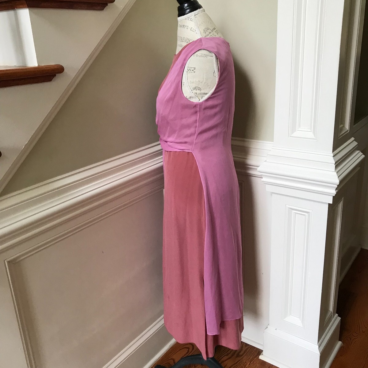 sies marjan pink dress Sies Marjan June Off Shoulder Rosette Dress in Dusty Green & Salmon