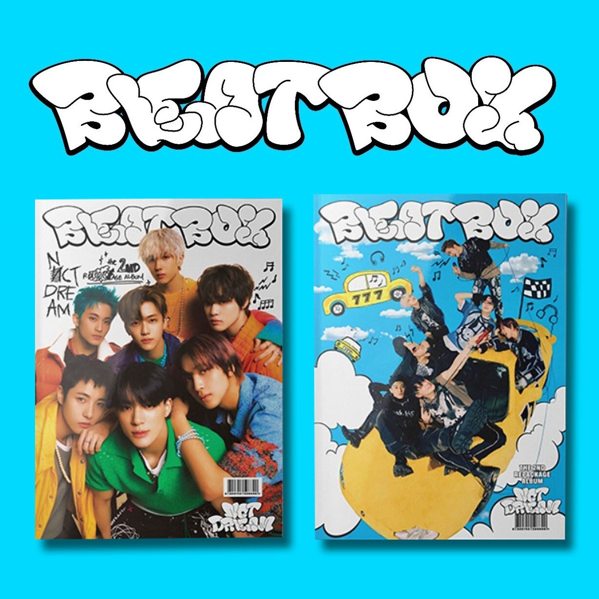 NCT DREAM 2nd Repackage Album Beatbox CD+96p P.Book+P.Card+Sticker 