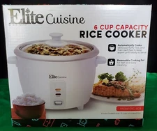 ELITE CUISINE by Maxi-Matic 6 Cup RICE COOKER - nib