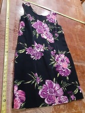 David Wayne Purple Sleeveless cotton Dress Women's Large #S113