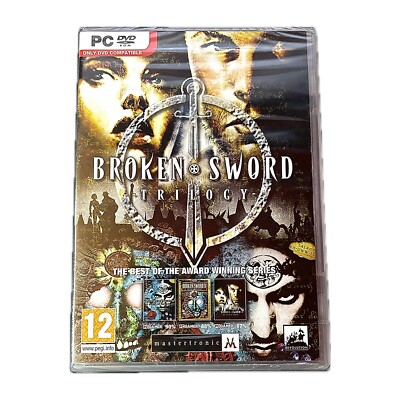 Neu Broken Sword Trilogy Baphomets Fluch PC Spiel im DVD Case Rare Englisch