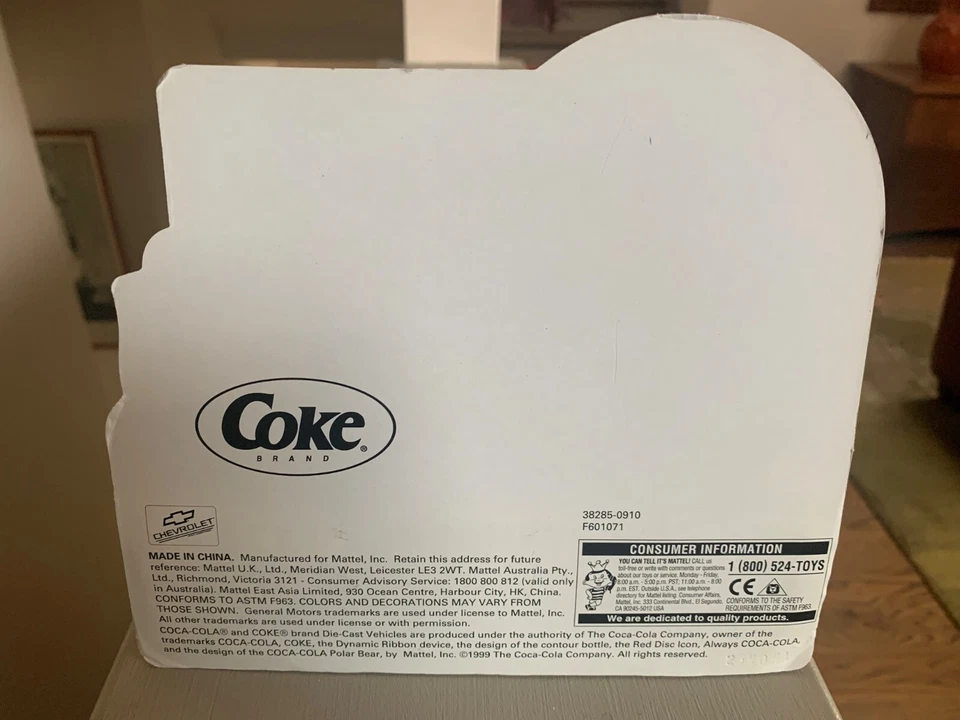 Coca-Cola Matchbox Cars Dad's 1955 Chevy Bel Air - Son's 1998 Camaro Convertible - Image 3 of 4