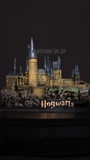 Hogwarts Statue, Fan Art Handmade, Harry Potter Collectibles,6 in, Wizard school