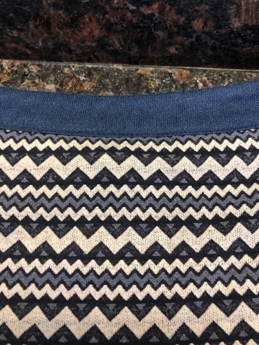 Pixley Women Size S Blue Aztec Print Midi Bodycon Casual Skirt - 第 3/6 張圖片