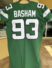 🏈Terrell Basham GAME WORN 12/27/20 PHOTO MATCHED📸New York Jets Jersey PSA COA