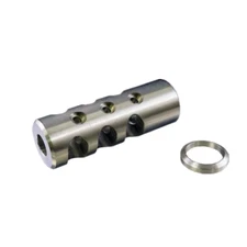 Stainless Steel Muzzle Brake 6.5 Creedmoor Compensator 5/8x24 TPI Thread