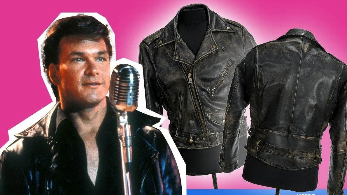 Patrick Swayze Dirty Dancing Leather Jacket Distressed Black Leather Jacket