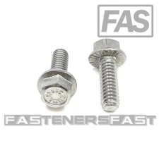 (25) 1/4-20x3/4 Stainless Steel Hex Flange Bolts 1/4x3/4 Serrated Flange screws