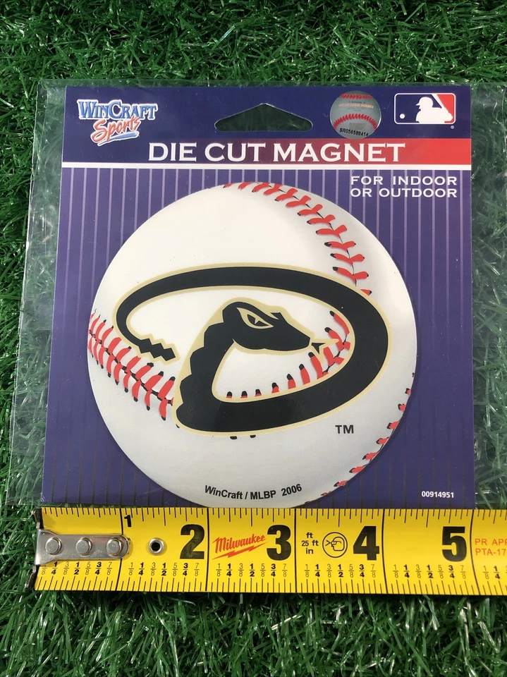 Arizona Diamondbacks VINYL DIE CUT BASEBALL Magnet 4" MLB LICENSED Car Fridge - Image 3 of 4