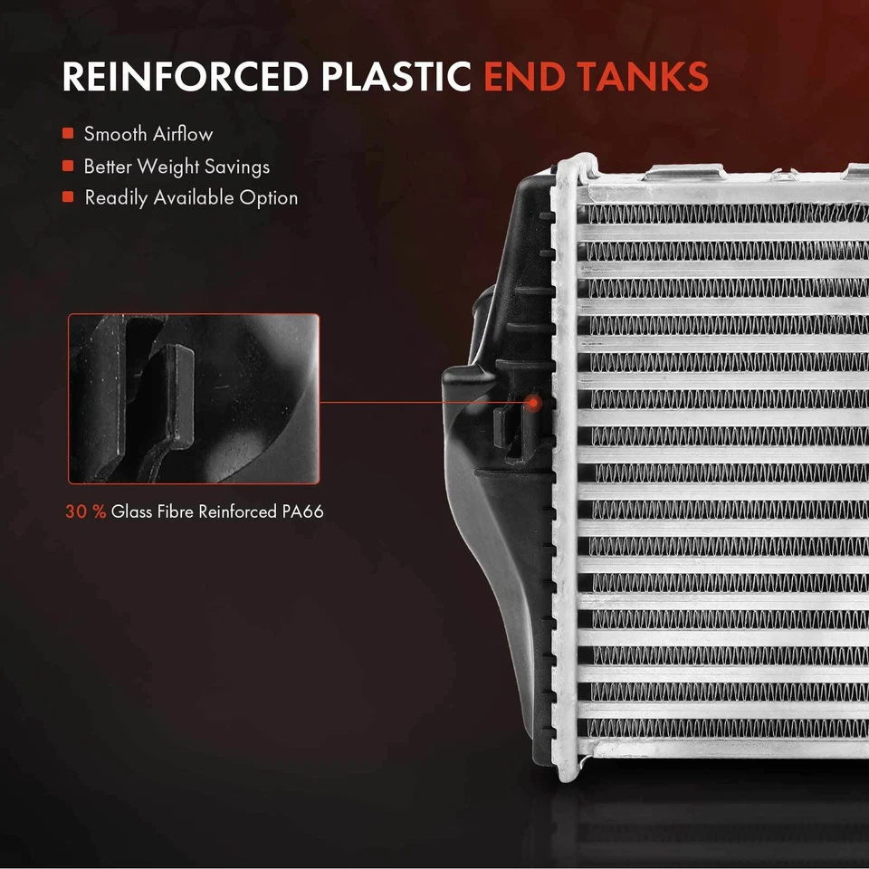 Intercooler de aluminio refrigerado por aire para Smart Fortwo 2008-2010 2012-2015 1,0 L Turbo Foto 3 de 4