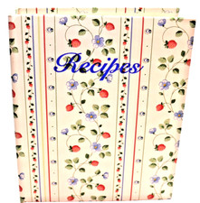 Custom Strawberry Design Recipes Scrapbook 2 ...