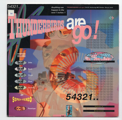 (V146) F.A.B., Thunderbirds Are Go! ft M.C. Parker - 1990 - 7 inch vinyl