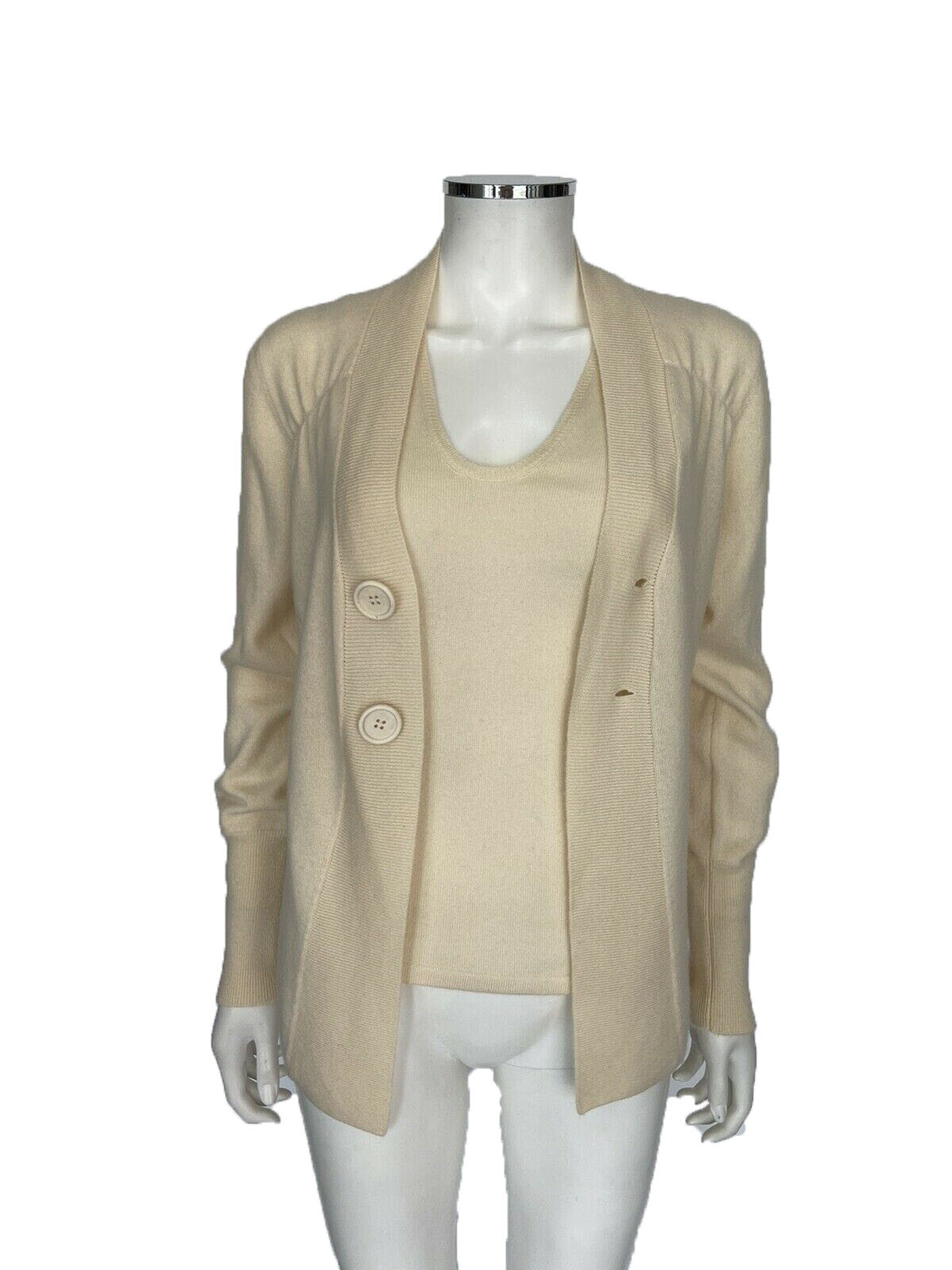 Brunello Cucinelli Cashmere Ivory 2 Pc 