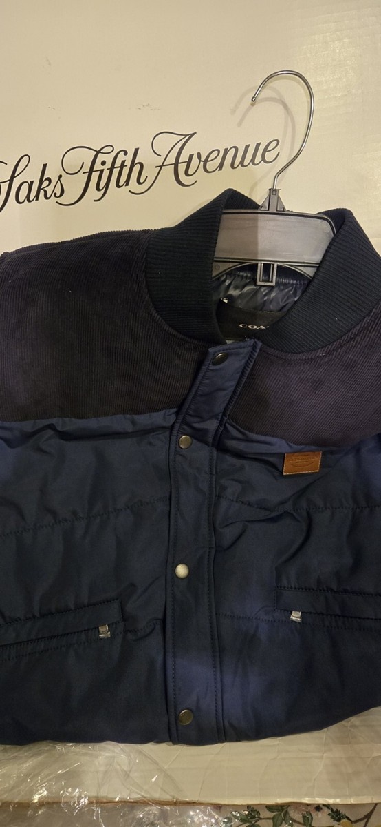 New Coach Limited Edition Vest Men's Size Large Logo Blue | eBay