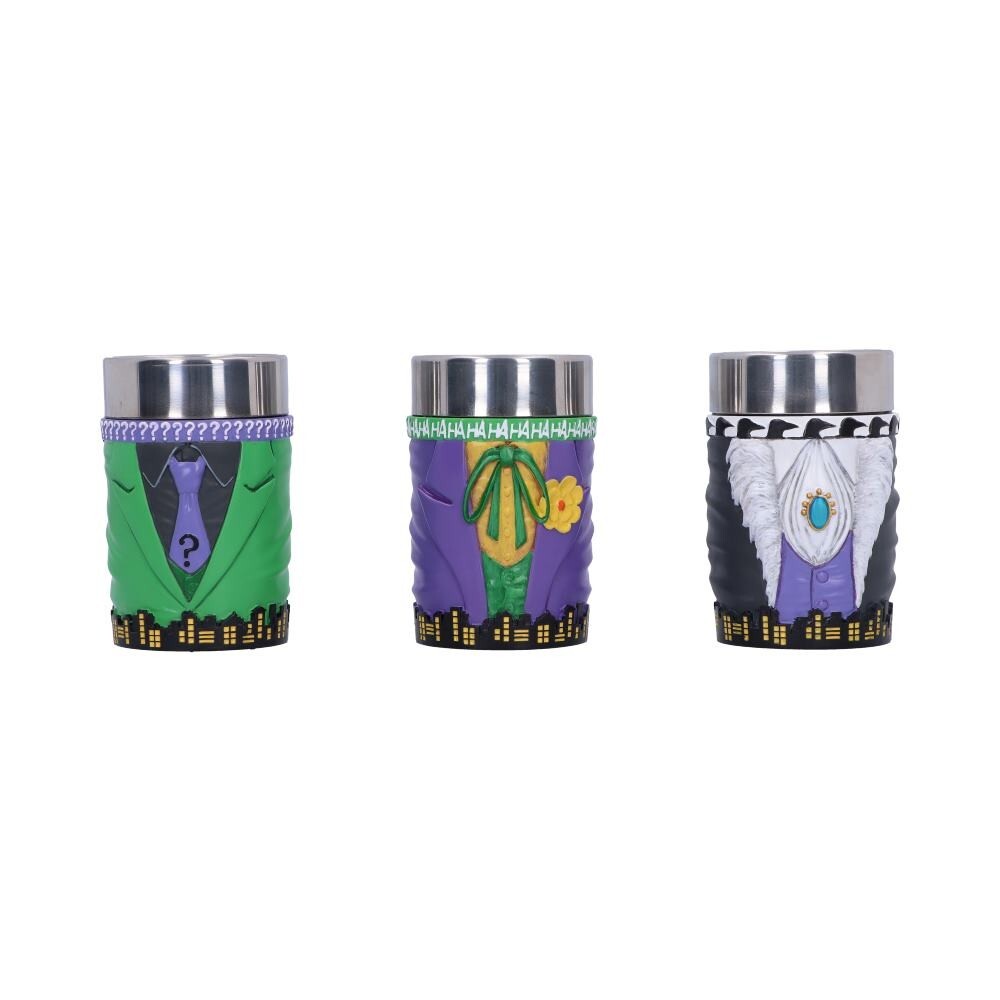 DC Batman Super-Villain Collectible Mini Cup Set Nemesis Now Official Boxed