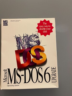 Microsoft MS-DOS 5.0 5.25 disks MS DOS 6.0 3.5 disks Upgrade