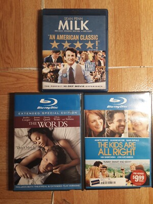 Blu-ray lot Milk The Kids Are Alright W Vintage Blockbuster Rental Case WORDS 
