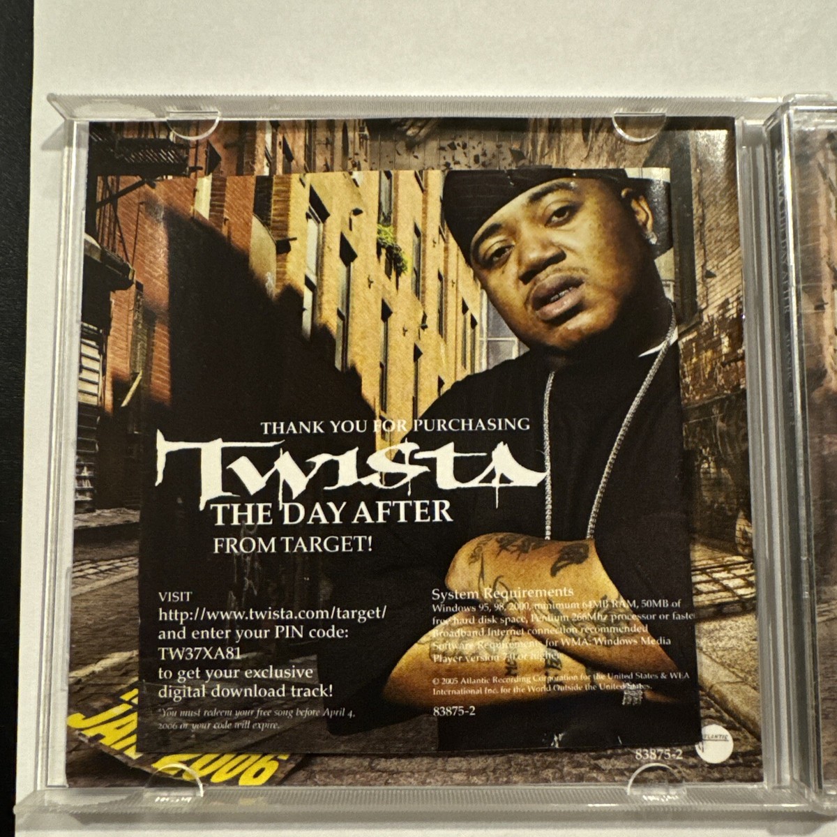 Twista The Day After CD Promo Album 2005 Atlantic Record