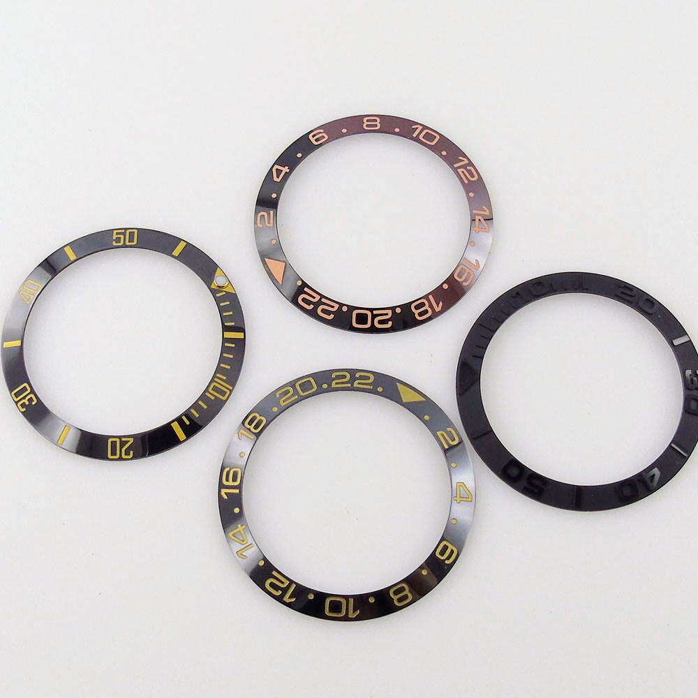 Ceramic Sloping Watch Bezel Insert Fit For 40mm SUB