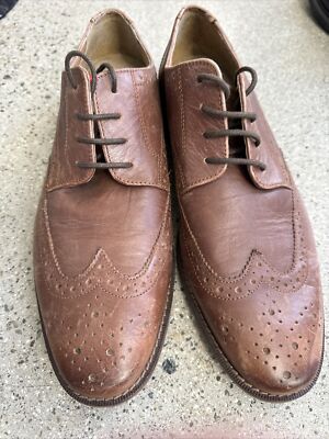 Florsheim Finley Brown Leather Wingtip brogue Oxford display picture 1