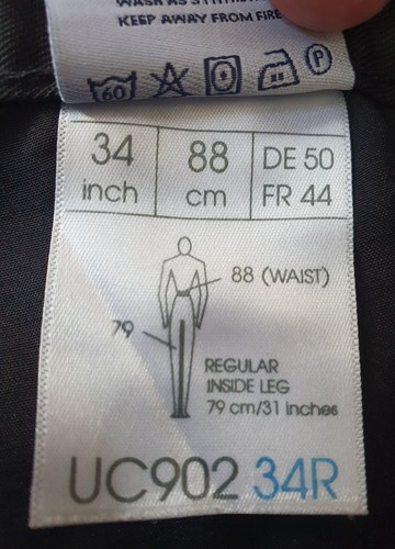UNEEK Men's Trousers, UC902 Workwear Multi-Pockets Cargo Trousers 34" Reg Leg 31 - Picture 6 of 9