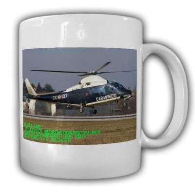 Augusta A109 Helicopter Hubschrauber Heli Carabineri Polizei Tasse #15400
