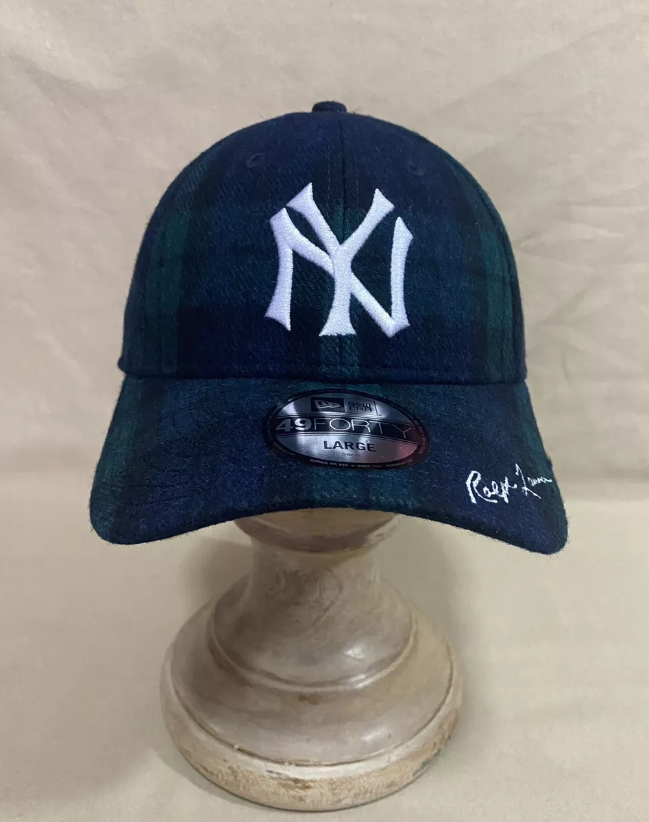 Polo by Ralph Lauren NEW ERA Yankees Cap Hat Men M Black Watch 49