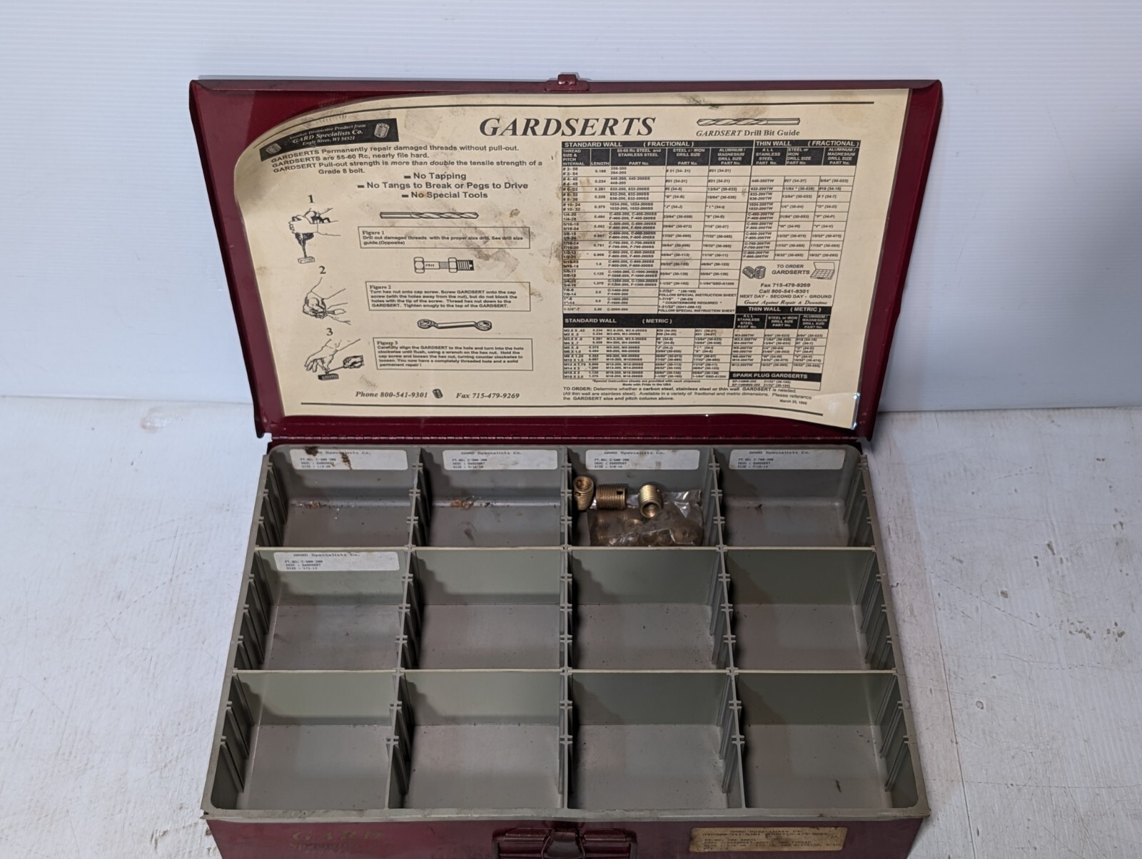 Cubo organizador Gard Specialist con C-600-200 Gardersert 3/8-16 como se muestra - Envío gratuito