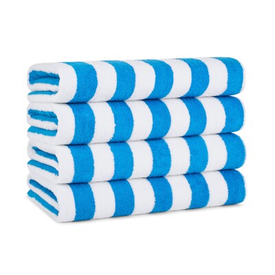 Cabana Beach Towel Packs 30 x 70 Extra Large Striped Cotton