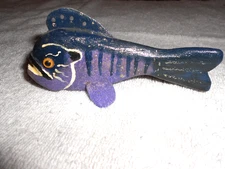 Wood Fishing Lure Decoy Signed & Carved by Leonard Nelson Ice Spear Fishing Mi..