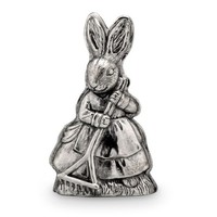 Deko Hase 16 Cm Kunststein Hasenfrau Mit Rechen Hasenfigur Osterhase Wohndeko