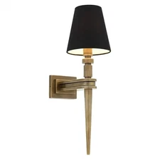 Single Wall Lamp in Vintage Brass or in Nickel Finish by Colombocreationz