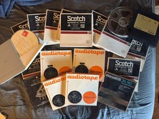 Mixed Lot Of 20 Reel To Reel Tapes 7 Scotch, audiotape, maxell etc untested