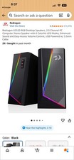Redragon GS520 RGB Desktop Speakers, 2.0 Channel PC Computer Stereo Speaker LED.