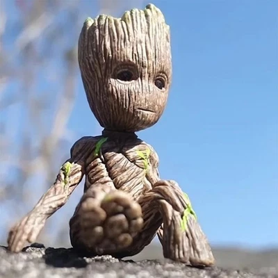 Guardians of The Galaxy Baby Groot Figure Flowerpot Pen Pot Toy Gifts 6CM New UK