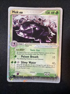 Pokémon TCG Muk EX 96/97 Holo Dragon 2003 Edition - Played