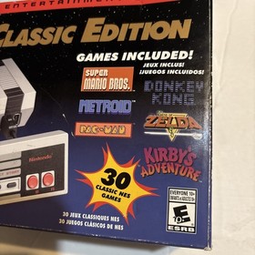 Nintendo Classic Edition NES Mini Game Console Complete in Box Works.